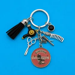 Brelok Barberski Shaves & Cuts – Retro Red