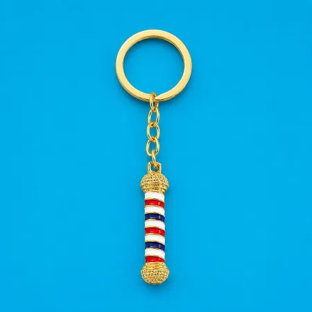 Brelok Barberski Barber  – Złoty